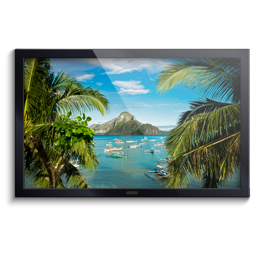 50” 4K LED USB Screen (Black bezel)