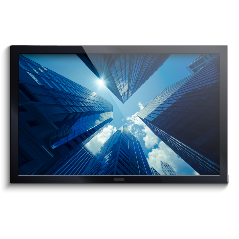 55” 4K LED USB Screen (Black bezel)