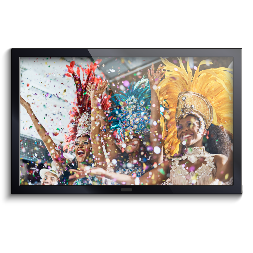 65” 4K LED USB Screen (Black bezel)